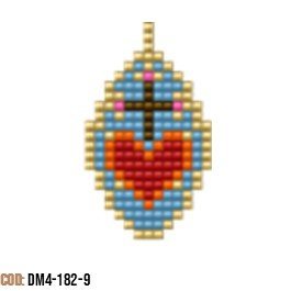 Dije Miyuki Corazón Cruz DM04-182-09