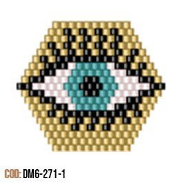 Dije Miyuki Ojo Con Pestañas DM06-271-01