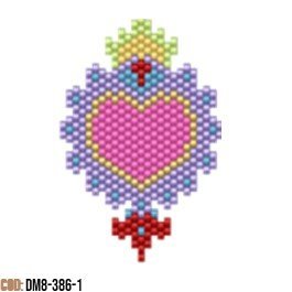 DM08-386-01-2.jpg Dije Miyuki Corazón Neón DM08-386-01