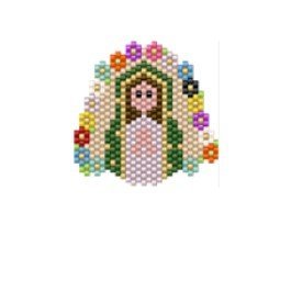 Dije Miyuki Virgen Rosa Mística DM10-442-01