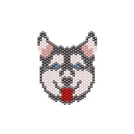 DM11-502-1.jpg Dije Miyuki Perro Husky DM11-502-01