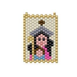 DM6-286-3.jpg Dije Miyuki Virgen De La Divina Pastora DM06-286-03