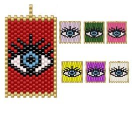 Dije Miyuki Escapulario Ojo Cuadrado DM07-330-02