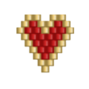 Dije Miyuki Corazón Con Borde DM01-38-01