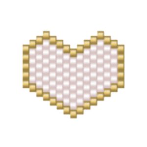 Dije Miyuki Corazón Con Borde DM03-108-04