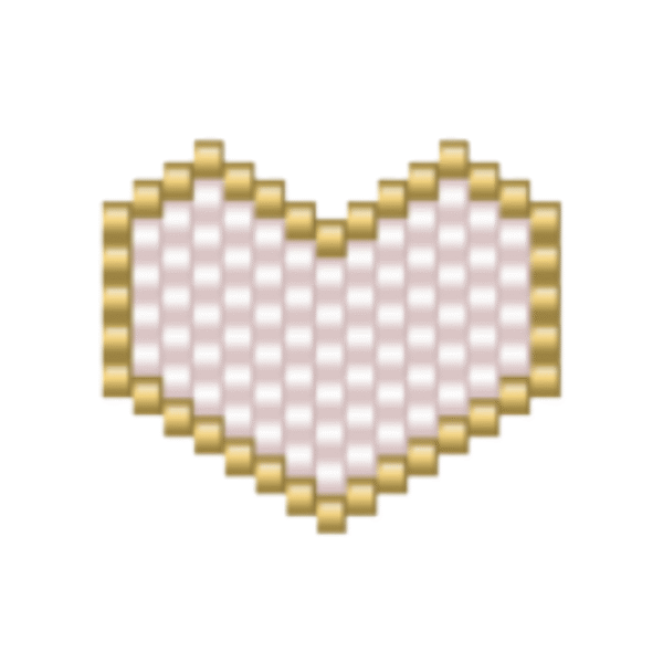 Dije Miyuki Corazón Con Borde DM03-108-04