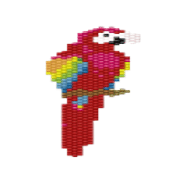 Dm09-430-01-1.png Dije Miyuki Guacamaya Roja DM09-430-01